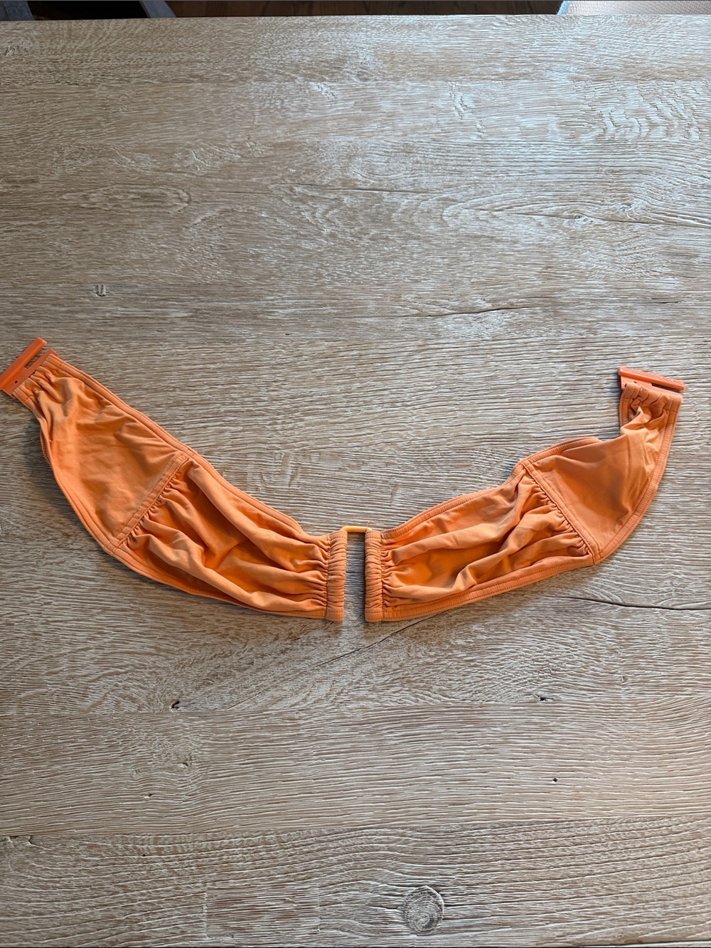 Women's Orange Off-Shoulder Bikini Top